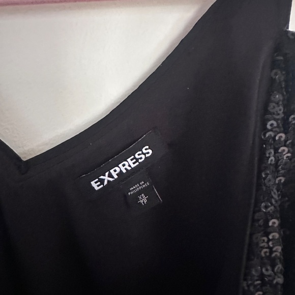 Express Black Sequin Bodysuit - XS - Picture 5 of 13